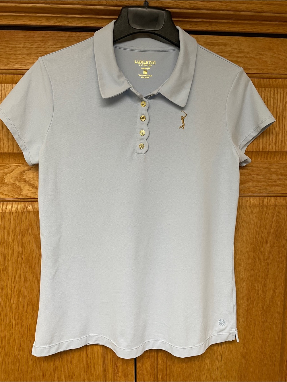 Lilly Pulitzer Luxletic Golf Short-Sleeve Polo Shirt - Size Large